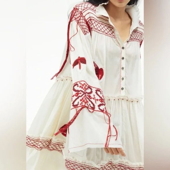 ZARA LIMITED EDITION EMBROIDERED DRESS - Picture 9 of 9